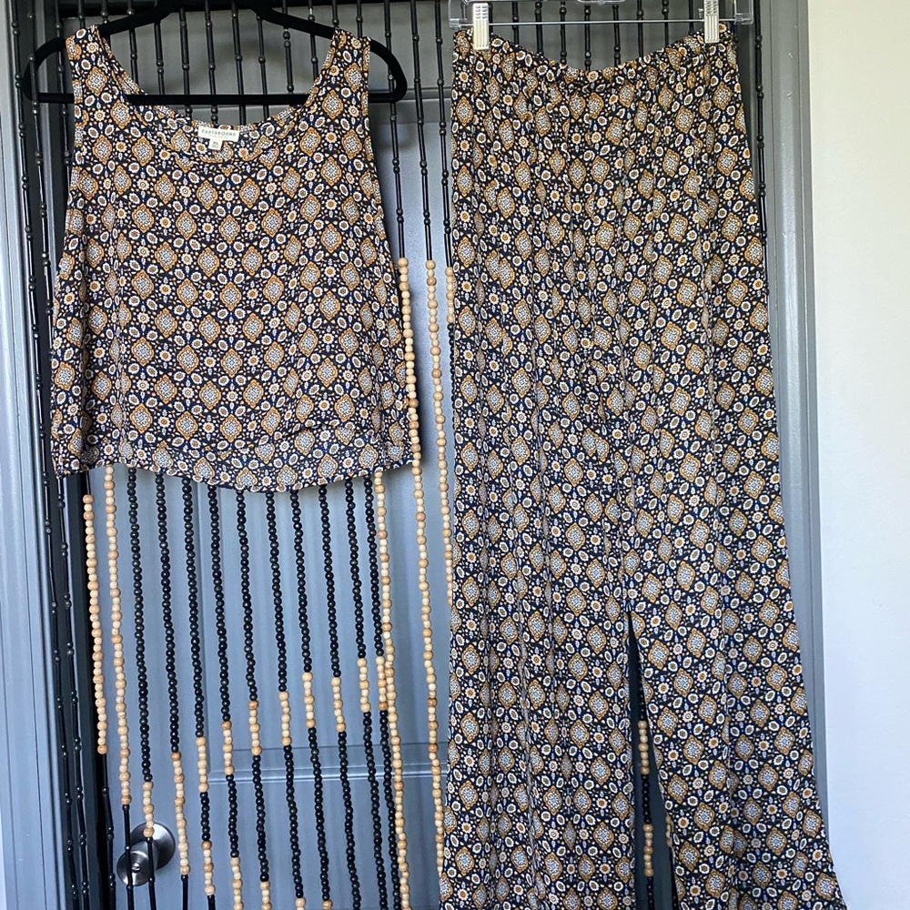 Wide leg Two piece set